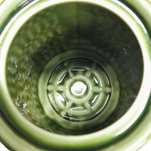 Vintage Green Ceramic Teapot