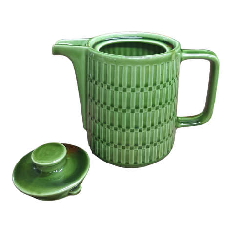 Vintage Green Ceramic Teapot