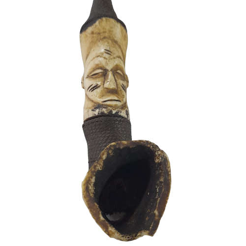 Rare African Trible Two Headed Smoking Pipe