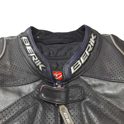Berik Leather Motorcycle Jacket - Size 56