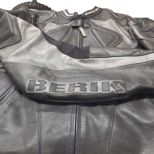 Berik Leather Motorcycle Jacket - Size 56