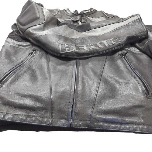 Berik Leather Motorcycle Jacket - Size 56