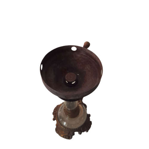 Antique Vapo Cresolene Medical Vaporizer, Original Lamp and shade and Box + Open Bottle of Cresolene