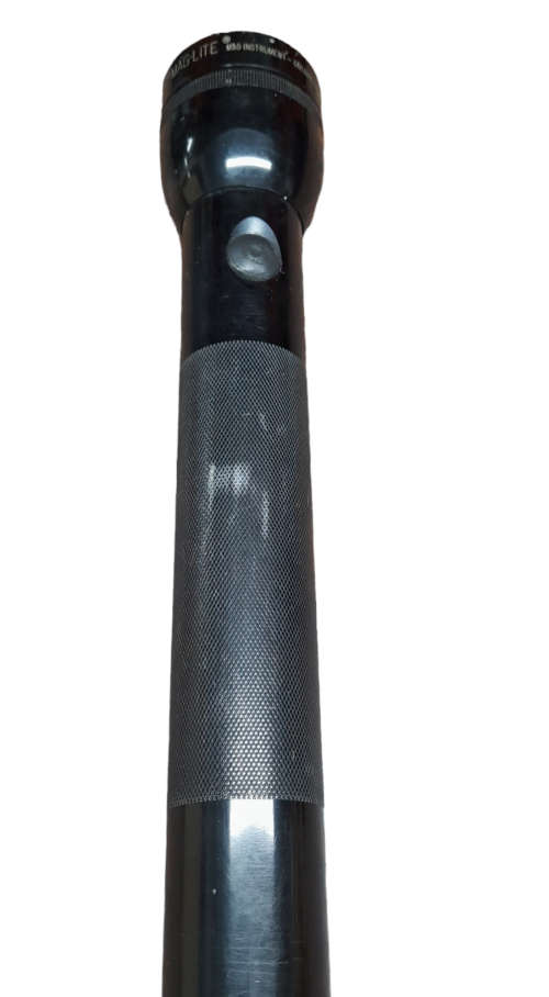 Vintage Mag Lite Black Flashlight Ontario California USA