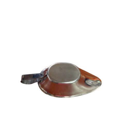 Vintage Stainless Steel Sauce Boat On Stand