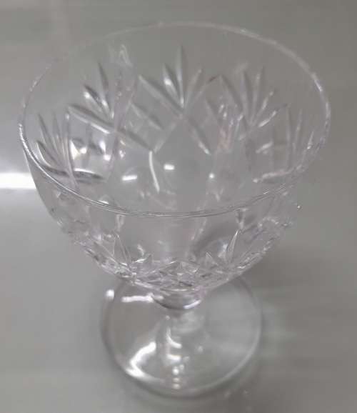 Royal Doulton Crystal `Georgian` Pair Of Wine Glasses