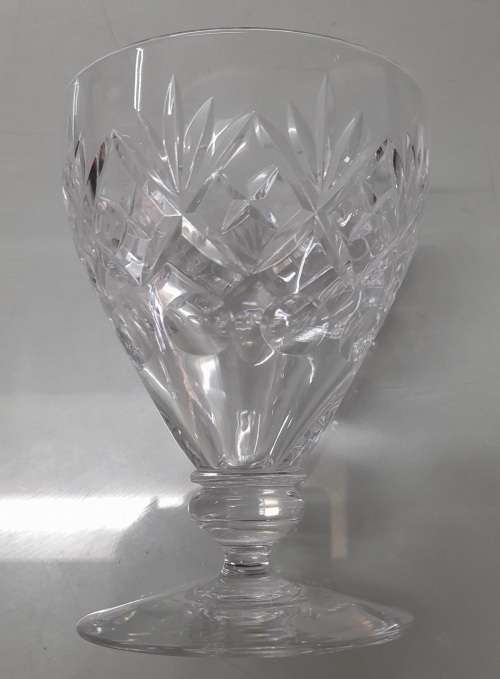 Royal Doulton Crystal `Georgian` Pair Of Wine Glasses