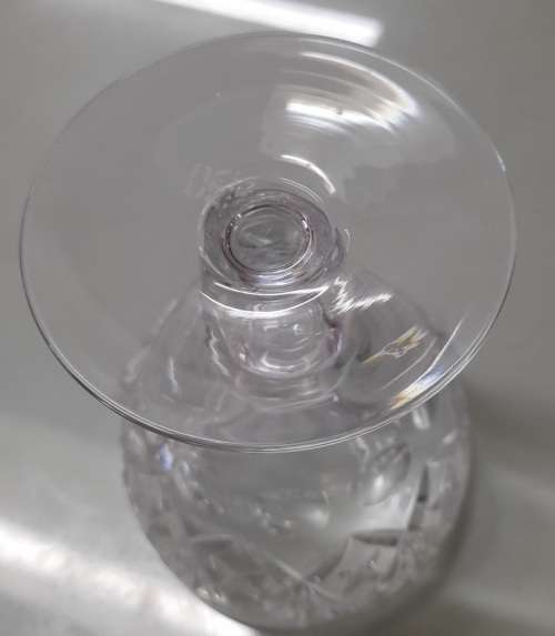 Royal Doulton Crystal `Georgian` Pair Of Wine Glasses