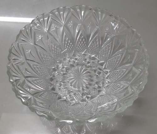 Vintage Pasari Indonesia Glass Fruit Bowl