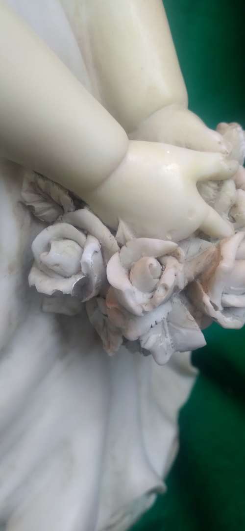 Vintage Lamp Angelica Collection - Ceramic Figurine Table Lamp, Boy and Girl - quite large