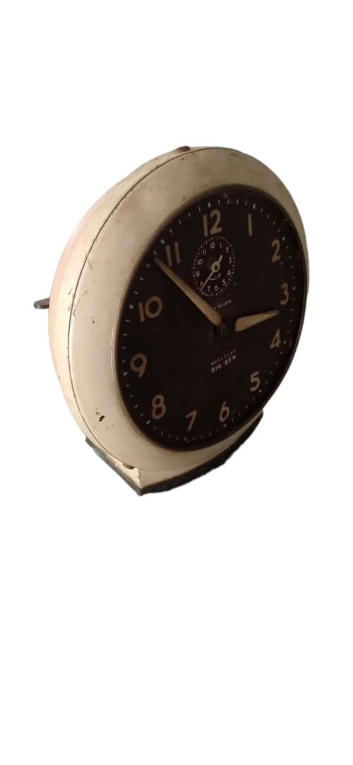 Vintage Westclox Big Ben Clock, Cream
