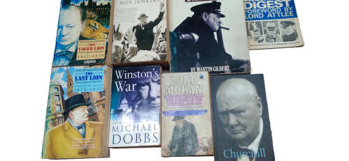 Winston Churchill Book Lot of 8, Various Authors