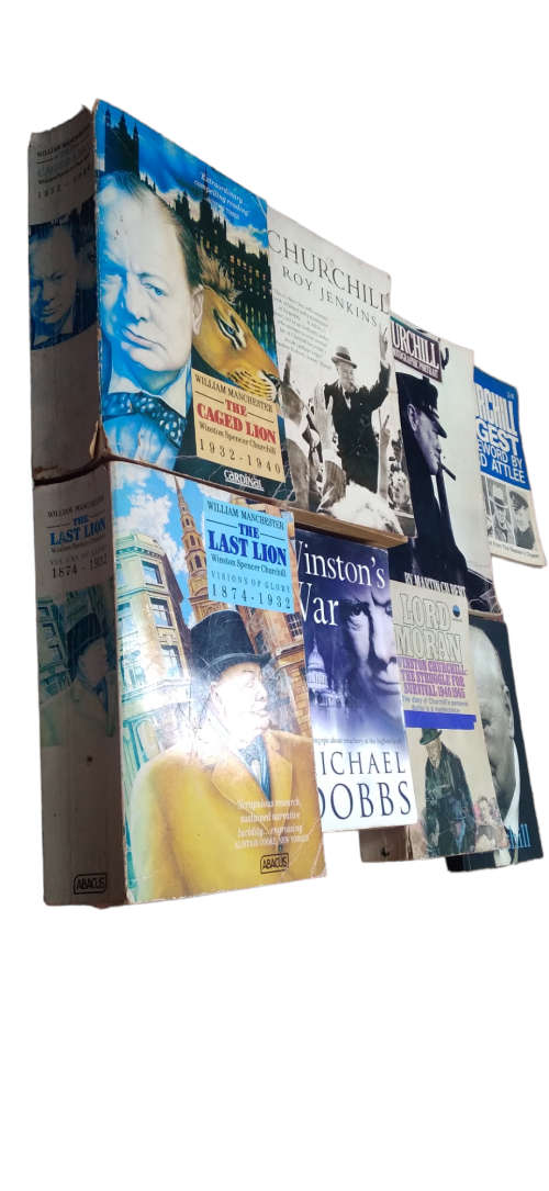 Winston Churchill Book Lot of 8, Various Authors