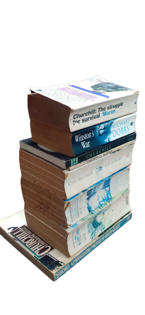 Winston Churchill Book Lot of 8, Various Authors