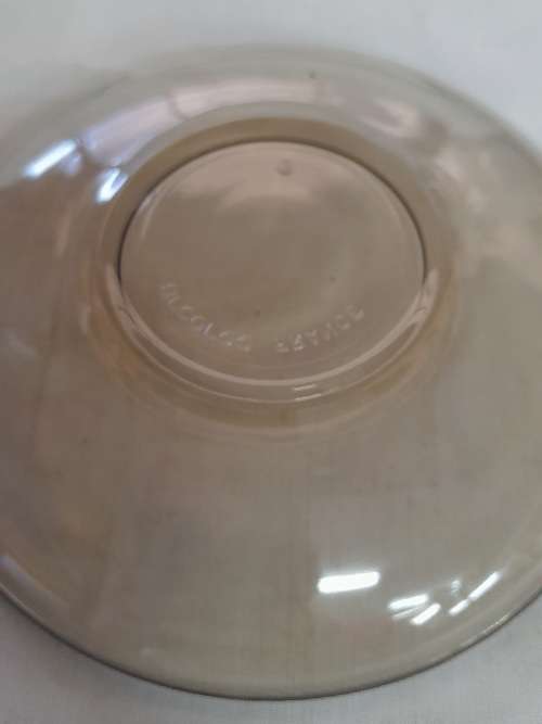 Arcoroc France Smokey Glass Demitasse Cup And Saucer Set Of 4