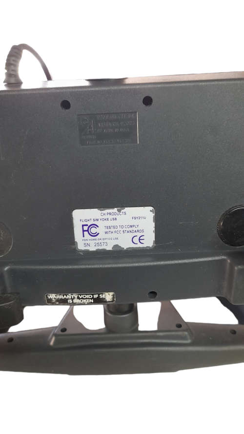 CH Products FSY211U Flight Simullator Yoke USB Accessible Controller For PC Used