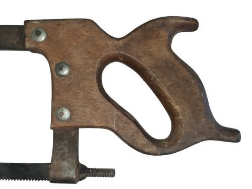 Vintage / antique large butcher meat bone cutting hand hacksaw 19 Saw