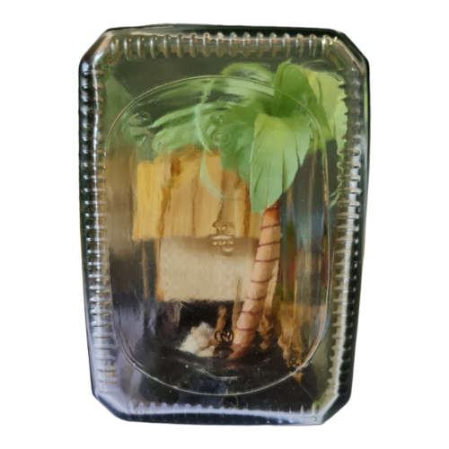 Vintage Bottle Whimsy, Philippine Souvenir, Folk Art Diorama in a Bottle