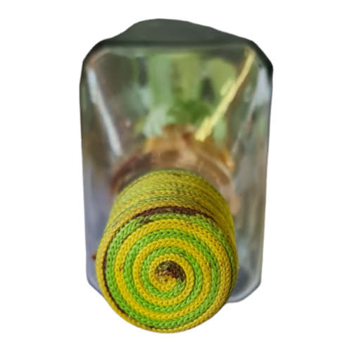 Vintage Bottle Whimsy, Philippine Souvenir, Folk Art Diorama in a Bottle