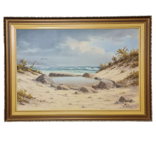 Large Rob Macintosh Oil Painting signed 1984