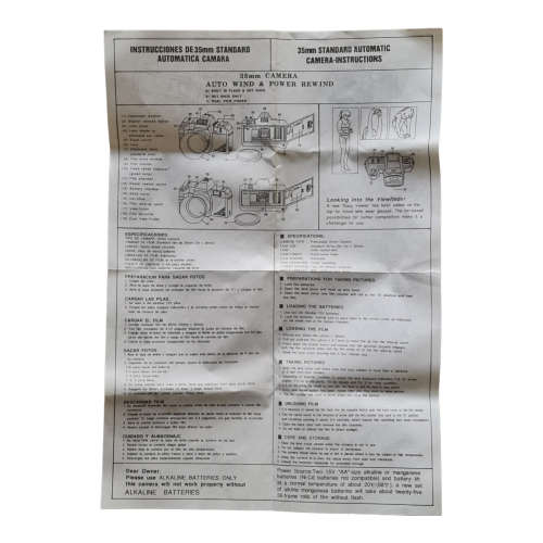 Film camera combo, MF-2000T camera and camera bag