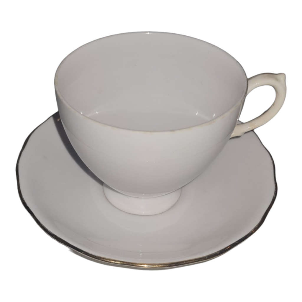 Vintage White & Gold Fine Bone China