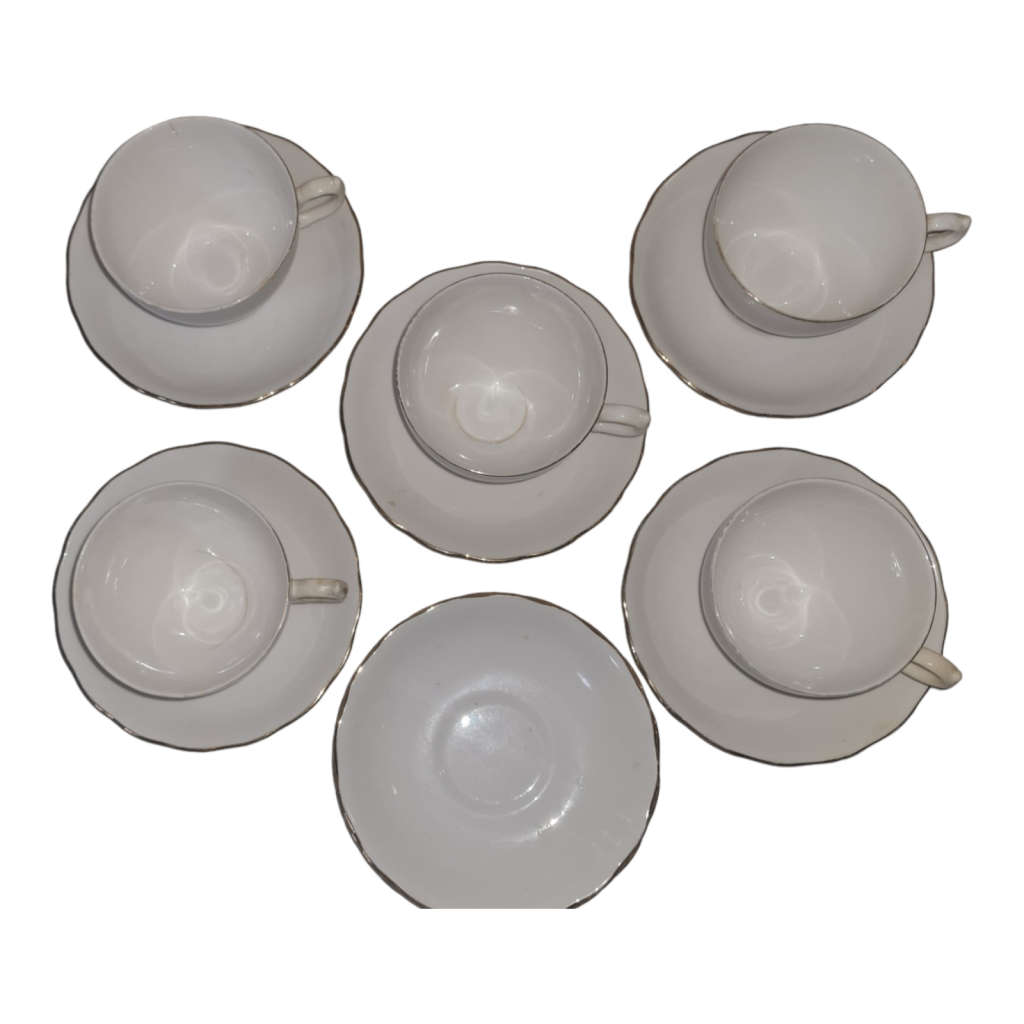 Vintage White & Gold Fine Bone China