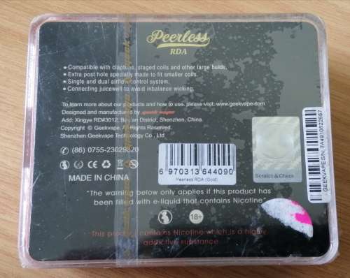 Geek Vape Peerless RDA Atomizer (QC0807)