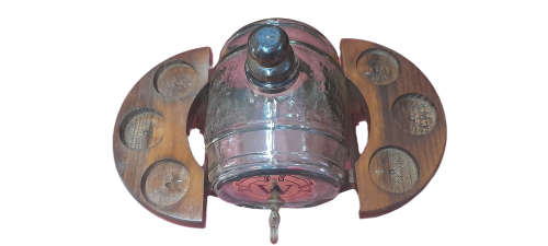 Glass Keg with Glasses