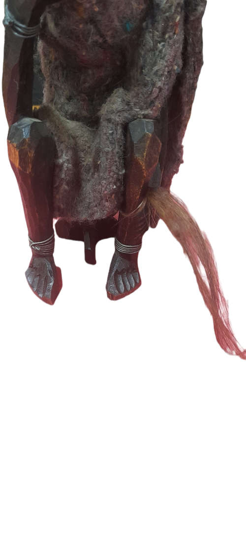 Handcrafted Wood African Old Man (QC1261)