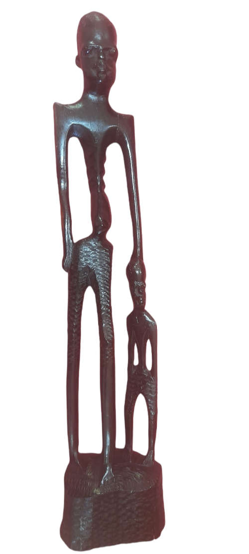 Handcrafted African Man And Boy (QC1295)