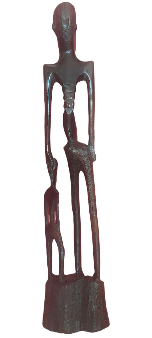 Handcrafted African Man And Boy (QC1295)