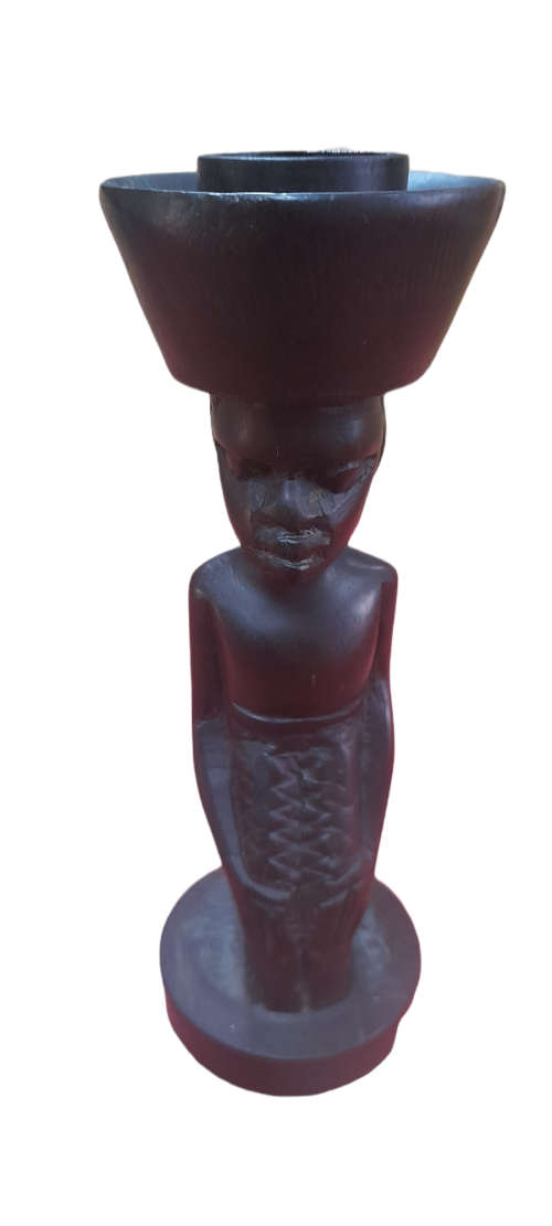 Handcrafted African Candle Holder