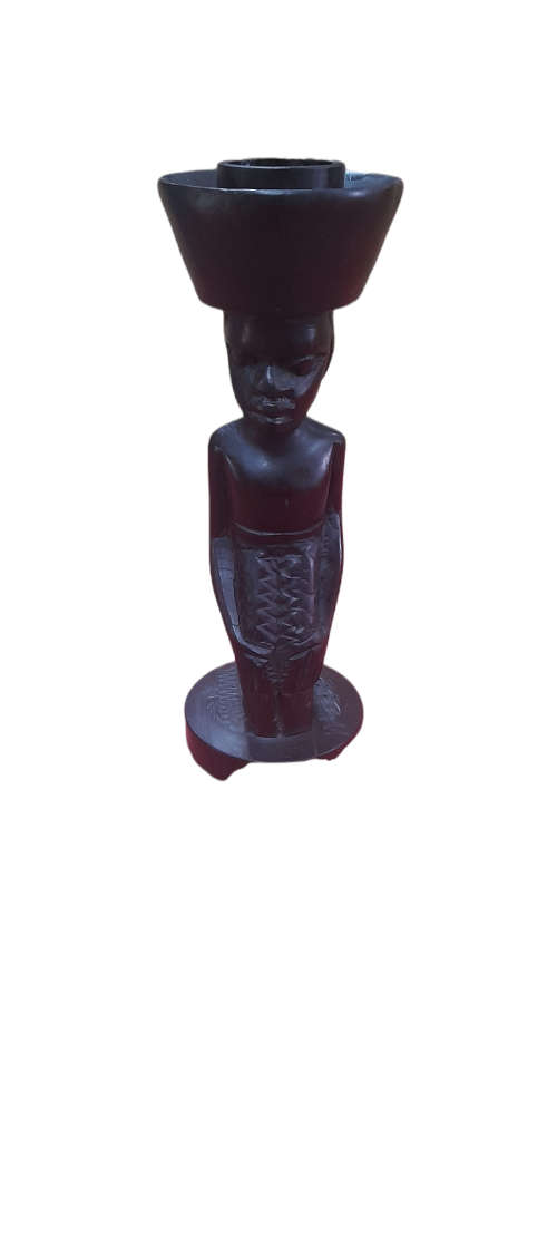 Handcrafted African Candle Holder