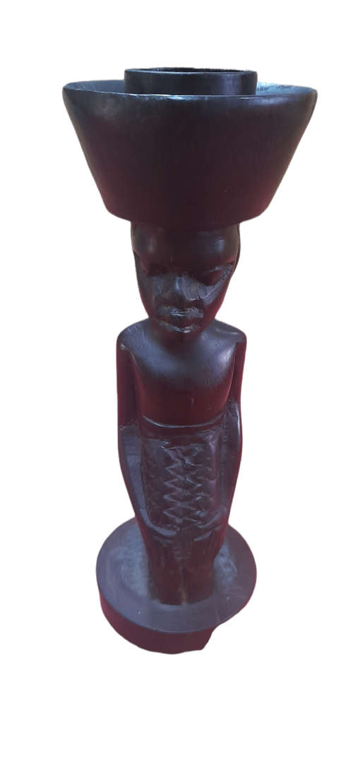 Handcrafted African Candle Holder