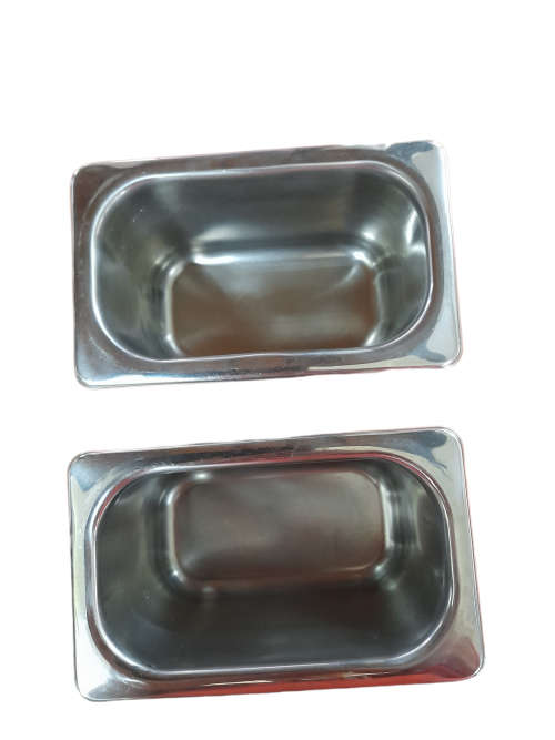 NSF Sunnex 18-8 Stainless Steel Food Containers x 2  