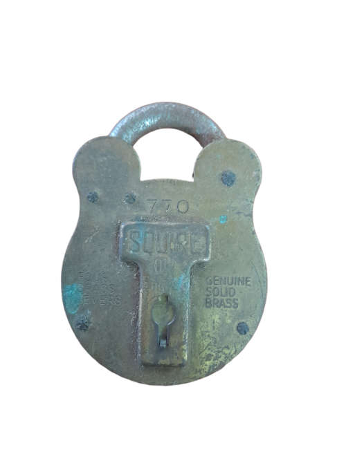 Vintage Genuine Solid Brass Squire English Lock 770  