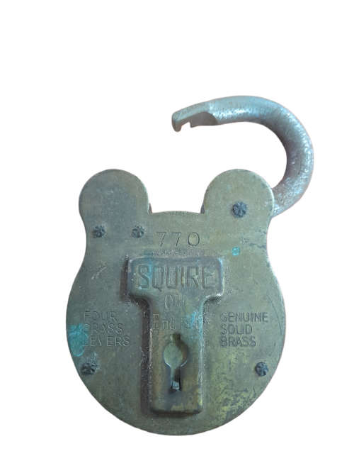Vintage Genuine Solid Brass Squire English Lock 770  