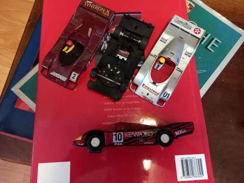 SCALEXTRIC PORSCHE 962 KENWOOD - NINCO SCX COMPATIBLE - WITH TWO SPARE BODIES AND ONE 360 CHASSIS