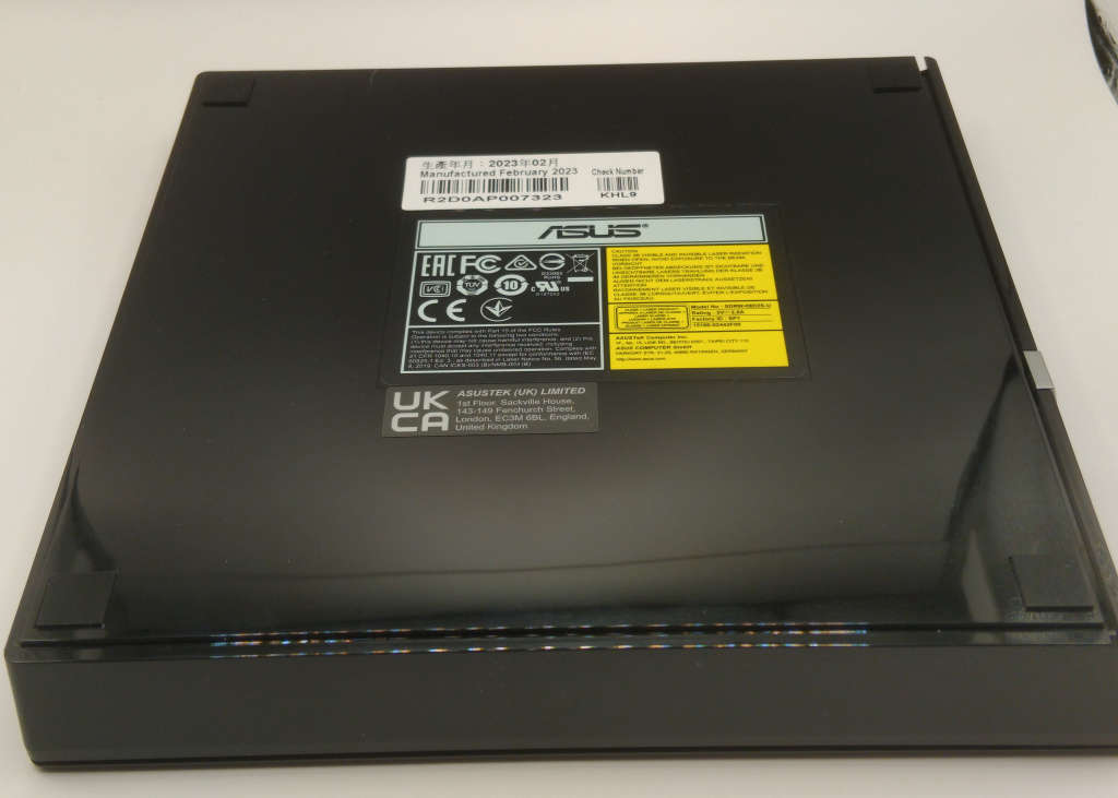 ASUS Optical SDRW-08D2S-U External Slim DVD Writer (SDRW-08D2S-U Lite)