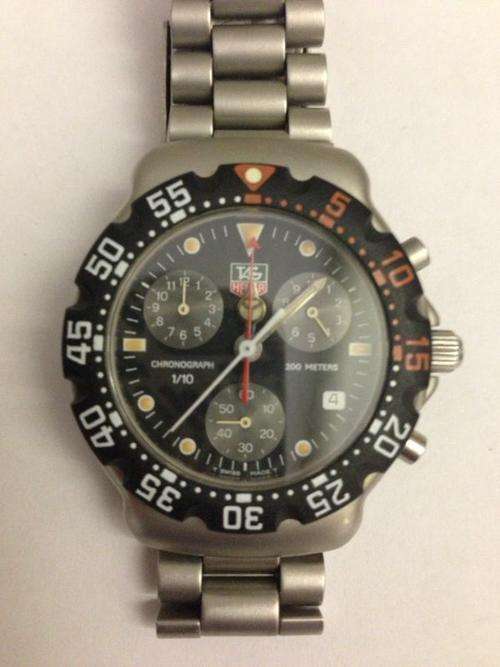 TAG Heuer F1 1/10th CHRONOGRAPH Quartz Stainless Watch 100% AUTHENTIC