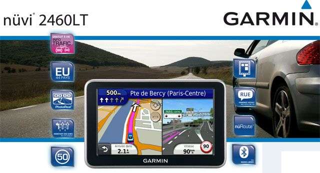 Garmin nuvi 2460 LT Loaded With Latest 2011 SA MAPS Large Screen Bluetooth LIVE TRAFFIC INCLUDED