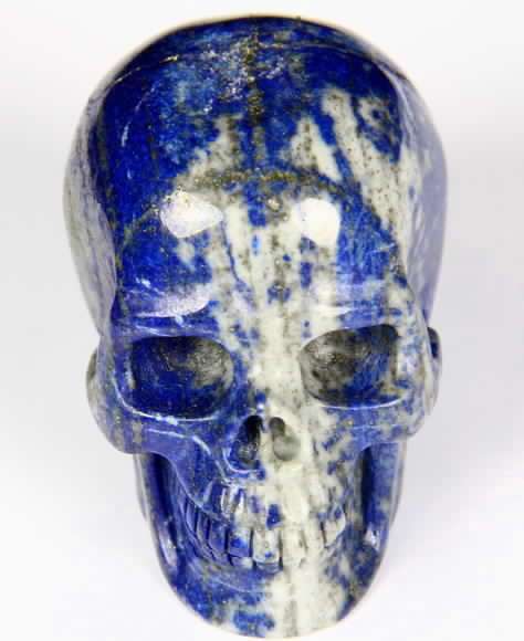 Lapis Lazuli Carved Crystal Skull