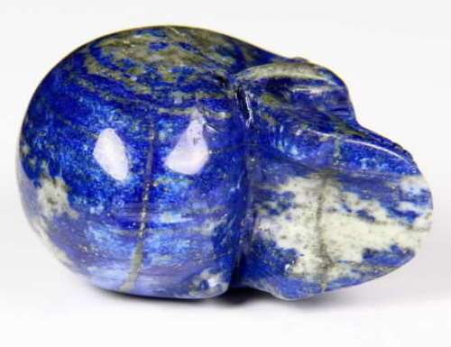 Lapis Lazuli Carved Crystal Skull