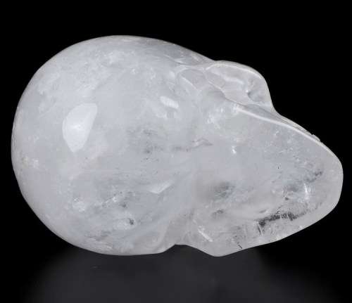 Rock Quartz Carved Crystal Skull