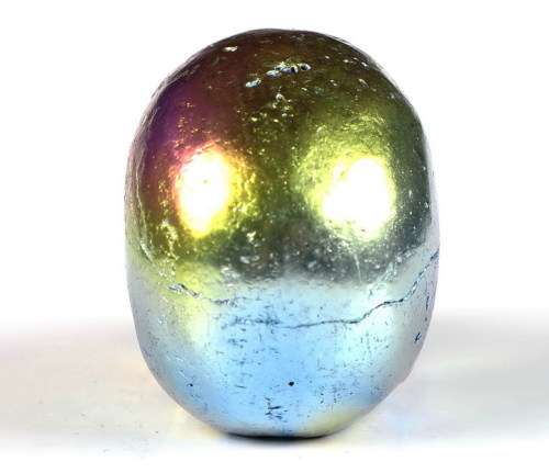 Aura Titanium Quartz Carved Crystal Skull