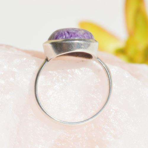 Charoite Sterling Silver Ring