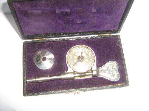 very old micrometer (i think) boxed think complete