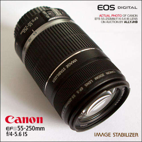 CANON EFS 55-250mm f/4-5.6 IS Lens *CrAzY WeDnEsDaY* NO RESERVE!