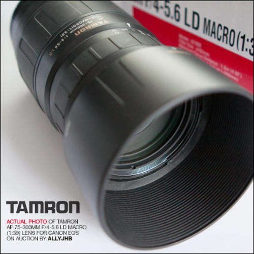 TAMRON AF75-300mm F/4-5.6 LD Macro 1:3.9 Telephoto Zoom Lens *CrAzY WeDnEsDaY* NO RESERVE!